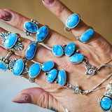 Ring in Blue Ridge Turquoise (Size 7.25)
