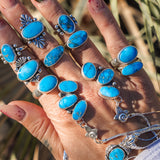 Ellipsis Ring in Blue Ridge Turquoise (Size 6)