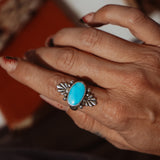 Ring in Blue Ridge Turquoise (Size 7.25)