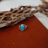 Ellipsis Ring in Blue Ridge Turquoise (Size 7.5)