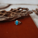 Ellipsis Ring in Blue Ridge Turquoise (Size 7.5)
