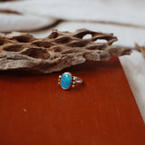 Ellipsis Ring in Blue Ridge Turquoise (Size 7.5)