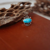 Ring in Blue Ridge Turquoise (Size 8.5)