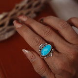 Ring in Blue Ridge Turquoise (Size 8.5)