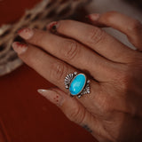 Ring in Blue Ridge Turquoise (Size 8.5)
