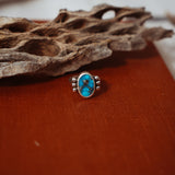 Ellipsis Ring in Blue Ridge Turquoise (Size 6)