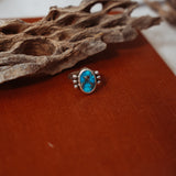 Ellipsis Ring in Blue Ridge Turquoise (Size 6)