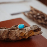 Horizontal Ring in Blue Ridge Turquoise (Size 9)