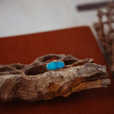 Horizontal Ring in Blue Ridge Turquoise (Size 6.5)