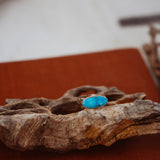Horizontal Ring in Blue Ridge Turquoise (Size 6.5)