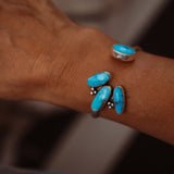 The Canyon Wrap Cuff in Blue Ridge Turquoise