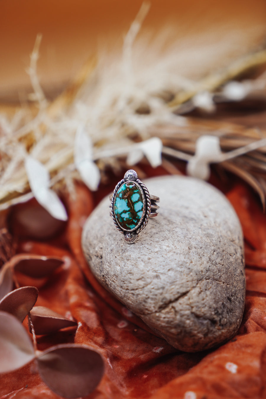 Kingman Turquoise Ring (Size 6.5)
