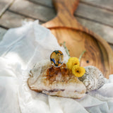 Giraffe Turquoise Ring with 14K Gold-Fill Star Prong (Size 9)