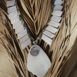 Collar with Pearl + Shell and Abalone Shell