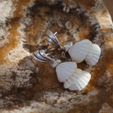 African Shell & Quartz Earrings