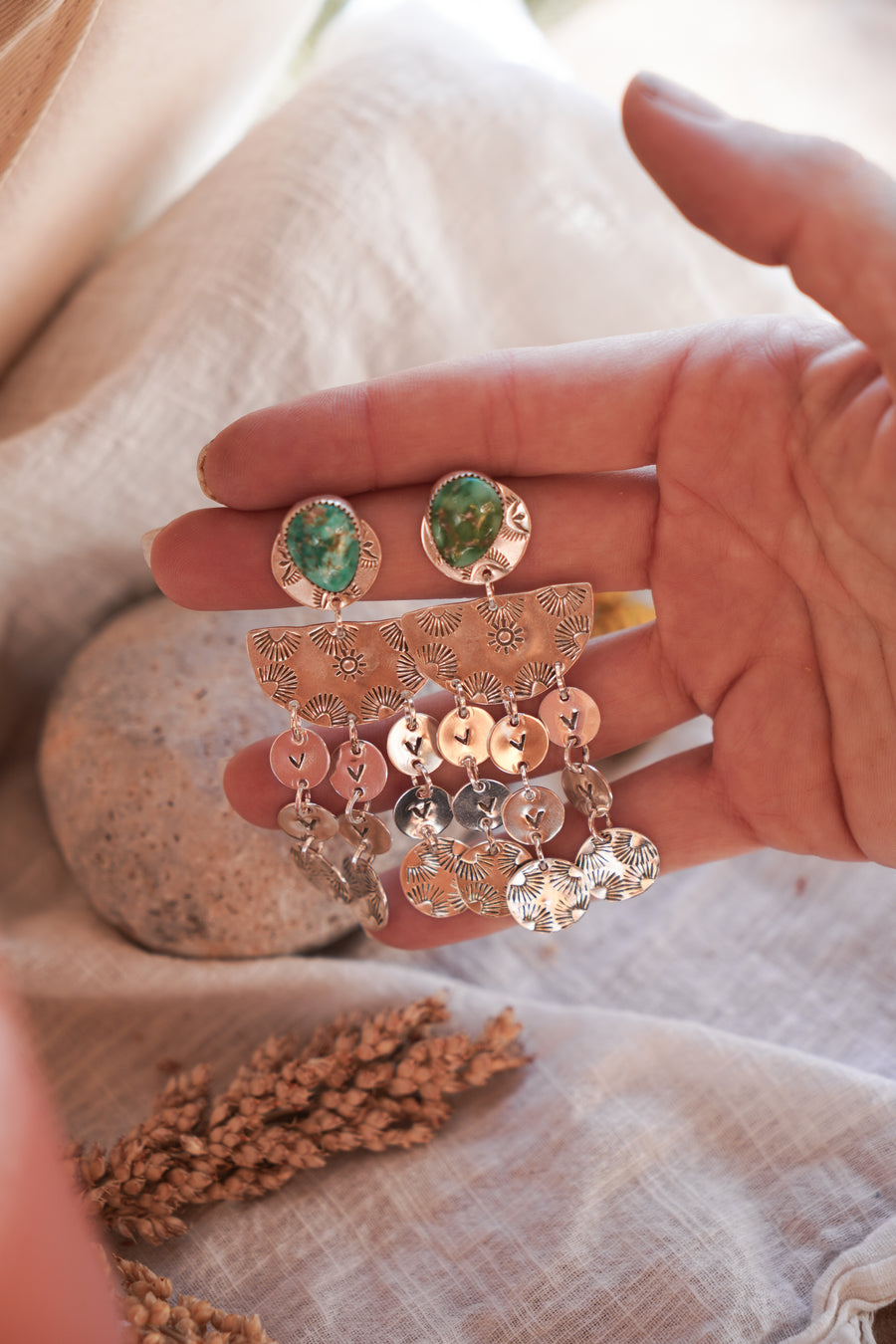 3-in-1 Chandelier Earrings in Emerald Valley Turquoise