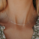 Small Paperclip Chain Necklace