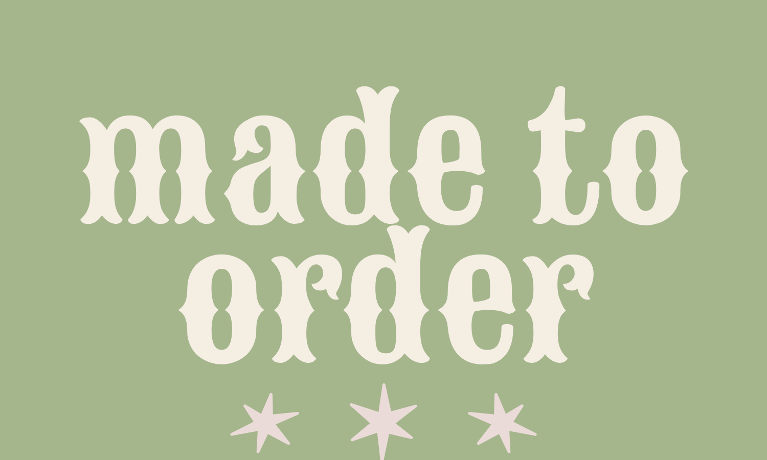 Made to Order Collection - Golden Road Crafted