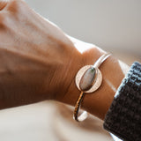 14k Gold - fill Cuff in Ocean Jasper - Golden Road Crafted