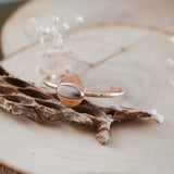 14k Gold - fill Cuff in Ocean Jasper - Golden Road Crafted
