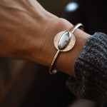 14k Gold - fill Cuff in Ocean Jasper - Golden Road Crafted