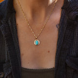 14k Gold - Fill Necklace in Carico Lake - Golden Road Crafted