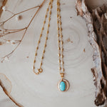 14k Gold - Fill Necklace in Carico Lake - Golden Road Crafted