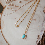 14k Gold - Fill Necklace in Carico Lake - Golden Road Crafted