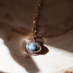 14k Gold - Fill Necklace in Dendritic Agate - Golden Road Crafted