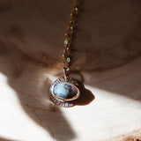 14k Gold - Fill Necklace in Dendritic Agate - Golden Road Crafted