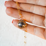 14k Gold - Fill Necklace in Dendritic Agate - Golden Road Crafted