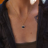 14k Gold - Fill Necklace in Dendritic Agate - Golden Road Crafted