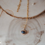 14k Gold - Fill Necklace in Dendritic Agate - Golden Road Crafted