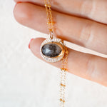 14k Gold - Fill Necklace in Dendritic Agate - Golden Road Crafted
