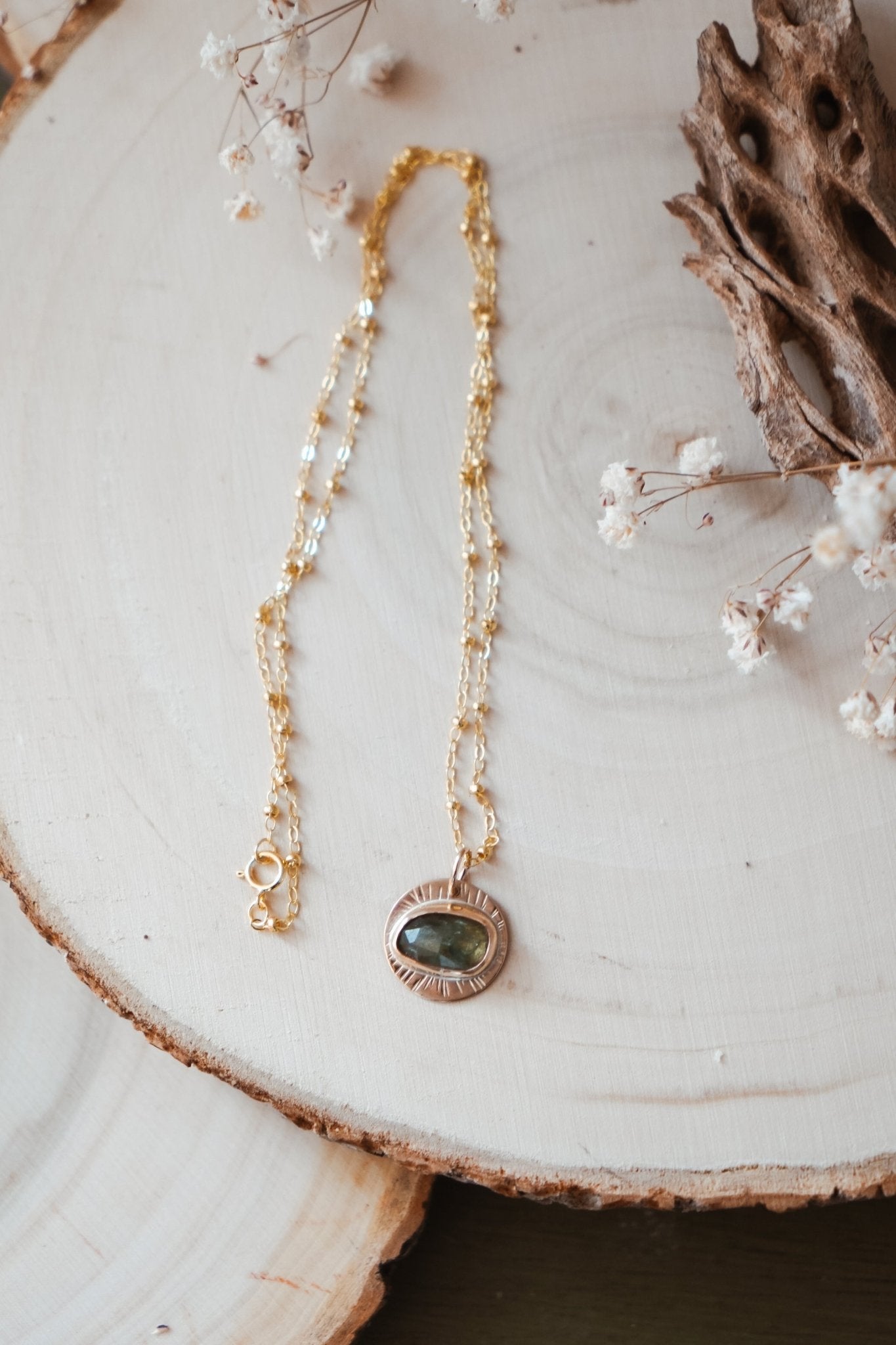 14k Gold - fill Necklace in Kyanite - Golden Road Crafted