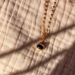 14k Gold - Fill Necklace in Onyx - Golden Road Crafted