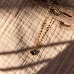 14k Gold - Fill Necklace in Onyx - Golden Road Crafted