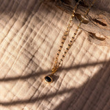 14k Gold - Fill Necklace in Onyx - Golden Road Crafted