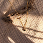 14k Gold - Fill Necklace in Onyx - Golden Road Crafted