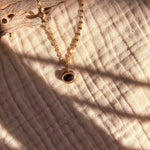 14k Gold - Fill Necklace in Onyx - Golden Road Crafted