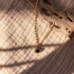 14k Gold - Fill Necklace in Onyx - Golden Road Crafted