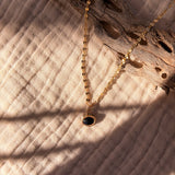 14k Gold - Fill Necklace in Onyx - Golden Road Crafted