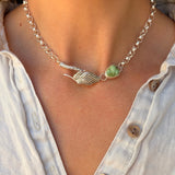 The Serpent's Kiss Necklace in Verde Valley Turquoise