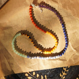 7 Chakra Bead Necklace - Golden Road Crafted