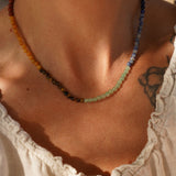 7 Chakra Bead Necklace - Golden Road Crafted
