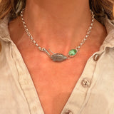 The Serpent's Kiss Necklace in Emerald Valley Turquoise