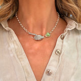 The Serpent's Kiss Necklace in Verde Valley Turquoise