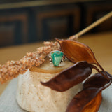 The Open Window Ring in Hubei Turquoise (Size 7)