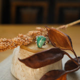 The Open Window Ring in Hubei Turquoise (Size 7)