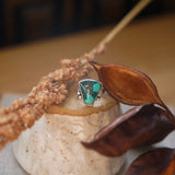The Open Window Ring in Hubei Turquoise (Size 6)